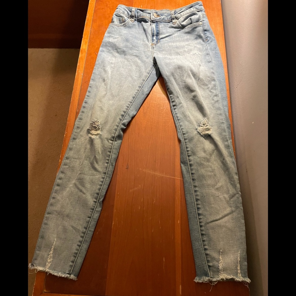 Tractr blue-ish/gray ripped jeans size 12 kids